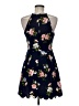 Speechless Floral Blue Cocktail Dress Size M - photo 2