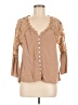 Unbranded Tan 3/4 Sleeve Blouse Size M - photo 1