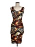 Assorted Brands Graphic Brown Cocktail Dress Size M - photo 1