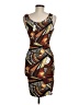 Assorted Brands Graphic Brown Cocktail Dress Size M - photo 2