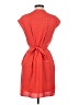 Collective Concepts 100% Polyester Solid Orange Casual Dress Size S - photo 2