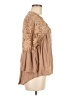 Unbranded Tan 3/4 Sleeve Blouse Size M - photo 4