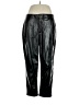 ELOQUII 100% Polyester Metallic Black Casual Pants Size 16 - photo 1