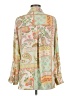 Rose + Olive 100% Polyester Paisley Green Long Sleeve Blouse Size M - photo 2