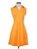 Assorted Brands Solid Orange Casual Dress Size S - photo 1
