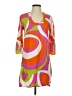 Escapada 100% Rayon Print Orange Casual Dress Size S - photo 1