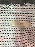 Ann Taylor LOFT 100% Rayon Houndstooth Silver Long Sleeve Blouse Size M - photo 7