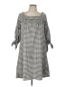 Lapis Checkered-gingham Gray Casual Dress Size XS - photo 1