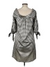 Lapis Checkered-gingham Gray Casual Dress Size XS - photo 2