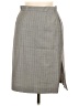 Escada by Margaretha Ley Houndstooth Gray Formal Skirt Size 36 waist - photo 1