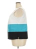 Perceptions 100% Polyester Color Block Teal Sleeveless Blouse Size 18W - photo 5