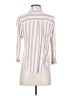Vixbe 100% Rayon Stripes Ivory 3/4 Sleeve Button-Down Shirt Size S - photo 2