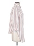 Vixbe 100% Rayon Stripes Ivory 3/4 Sleeve Button-Down Shirt Size S - photo 4