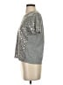 J.Crew 100% Cotton Metallic Silver Short Sleeve Top Size S - photo 5