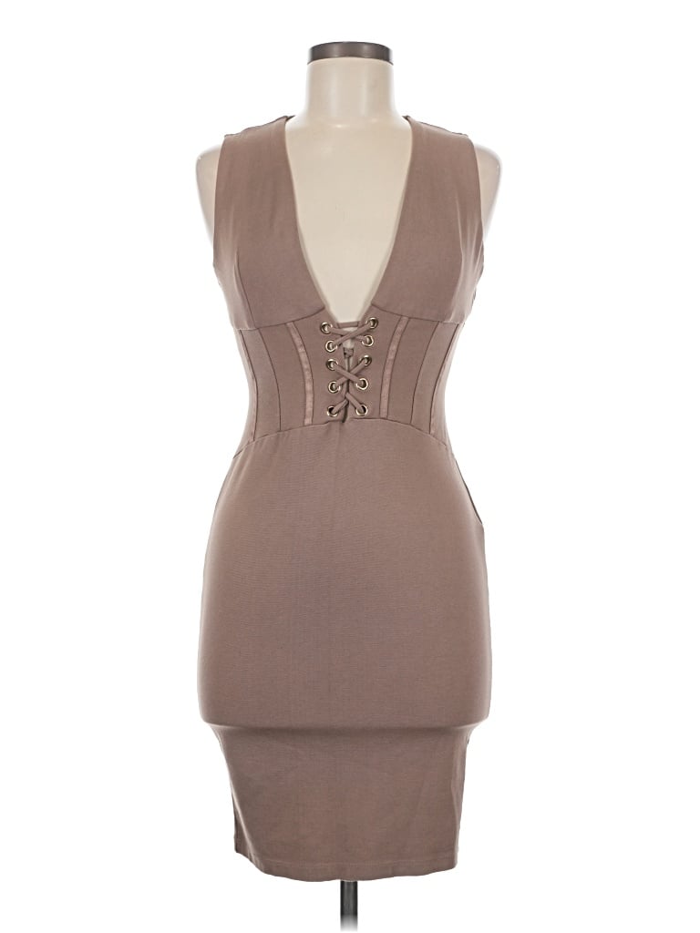 Pre-owned Iris Cocktail Dress In Brown