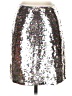 Buddy Love 100% Polyester Metallic Silver Formal Skirt Size S - photo 1