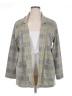 Alison Andrews Plaid Gray Blazer Size 1X - photo 1
