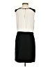 Ann Taylor LOFT 100% Polyester Color Block Ivory Cocktail Dress Size 0 - photo 2