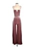 Lulus Metallic Burgundy Pink Jumpsuit Size S - photo 1