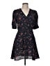 Pablo 100% Polyester Floral Blue Casual Dress Size EU 40 / US 10 - photo 1