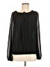 T Tahari 100% Polyester Black Long Sleeve Blouse Size M - photo 1