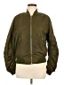 Topshop 100% Polyester Solid Green Jacket Size 6 - photo 1
