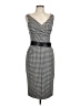 Michael Kors Houndstooth Gray Black Cocktail Dress Size 10 - photo 1