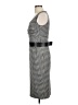 Michael Kors Houndstooth Gray Black Cocktail Dress Size 10 - photo 5