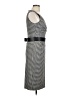 Michael Kors Houndstooth Gray Black Cocktail Dress Size 10 - photo 4