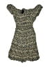 Justify 100% Rayon Floral Green Black Dress Size S (kids) - photo 1