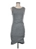 Leith Solid Gray Casual Dress Size M - photo 1