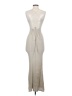 Shein 100% Viscose Metallic Silver Cocktail Dress Size 2 - photo 2