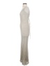 Shein 100% Viscose Metallic Silver Cocktail Dress Size 2 - photo 5