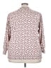 Torrid Floral Ivory 3/4 Sleeve Blouse Size 3X Plus (3) - photo 2