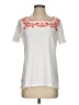 Talbots 100% Cotton Silver Short Sleeve Top Size S - photo 1