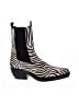 ASOS Design Animal Print Black Ivory Boots Size 8 - photo 1