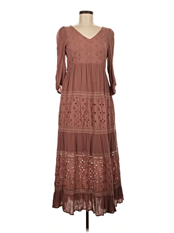 chinese dress ladies Women's Free People Morning Meadows Maxi Dress Large Pastel Blue Combo main image 0