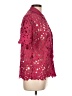 Wynne Layers 100% Polyester Pink Short Sleeve Blouse Size L - photo 4