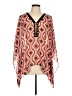 MICHAEL Michael Kors 100% Polyester Orange 3/4 Sleeve Blouse Size L - photo 1