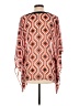 MICHAEL Michael Kors 100% Polyester Orange 3/4 Sleeve Blouse Size L - photo 2