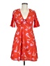 Influence 100% Polyester Orange Casual Dress Size 6 - photo 1