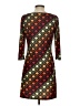Lbisse Argyle Brown Casual Dress Size S - photo 2