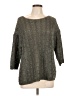 Eileen Fisher Metallic Gray Pullover Sweater Size L - photo 1