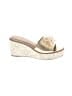 Donald J Pliner Ivory Gold Wedges Size 7 1/2 - photo 1