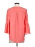 NY Collection 100% Polyester Orange 3/4 Sleeve Blouse Size S - photo 2