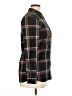 RVCA Plaid Black Long Sleeve Button-Down Shirt Size 10 - photo 4