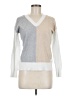Verve Ami Color Block Silver Pullover Sweater Size M - photo 1