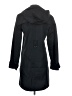 Ellen Tracy 100% Polyester Black Trenchcoat Size S - photo 2