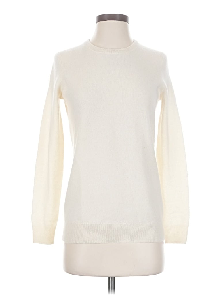 Pre-owned C By Bloomingdale's Pullover Sweater In Ivory