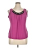 Essentials by Milano Pink Sleeveless Blouse Size XL - photo 1